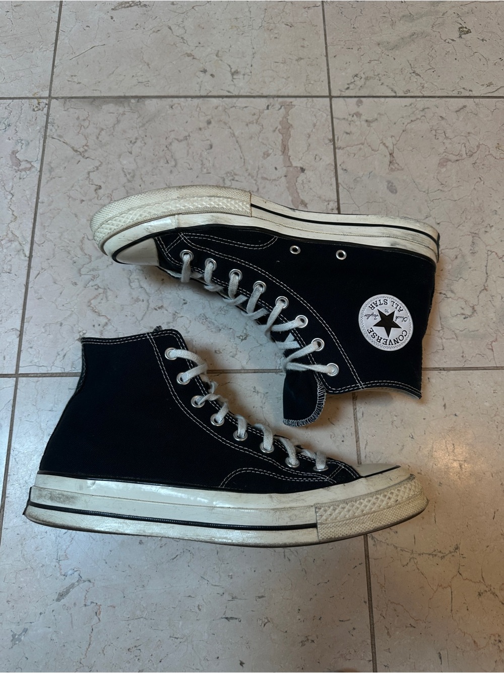 Converse High Top Chuck 70's Canvas Sneakers - Black & White